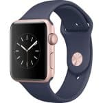 Apple Watch Series 2 42mm (Rose Gold Aluminum Case, Midnight Blue ...