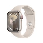 Apple Watch Series 9 GPS + Cellular 45mm Starlight Aluminium Case with  Starlight Sport Band - M/L