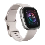 Fitbit Sense 2 älykello, lunar white / platinum